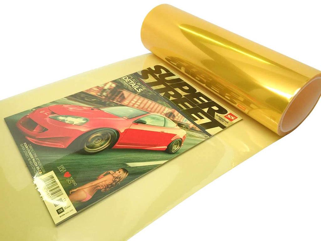 Ilmondomall Headlight Film Tail Lamp Film Fog Light Film Yellow (030x200cm, Yellow)