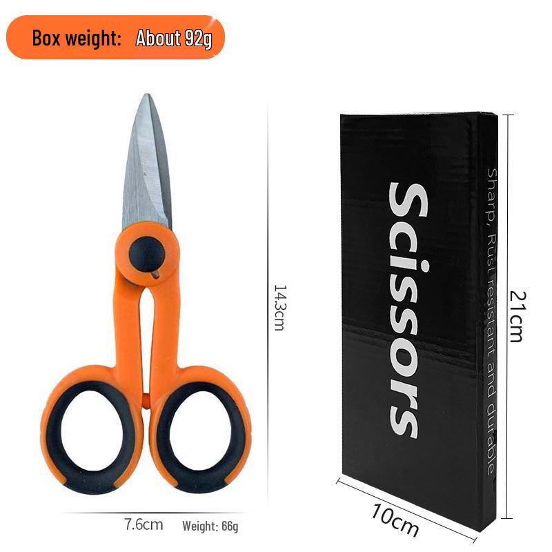 Thickened Serrated Stainless Steel Electrician's Shears for Cutting Iron Sheets & Wires, Industrial Wire Stripping Shears