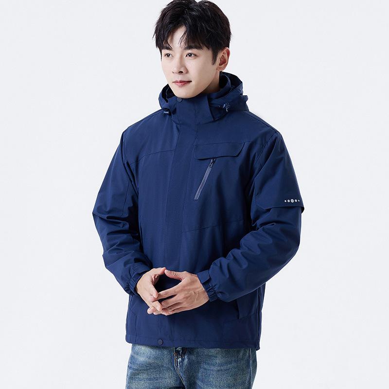 Latest Outdoor Use Jacket Mens Two-piece Kit Womens Thickened Liner Wind Resistant Water Repellent Ski Suit
