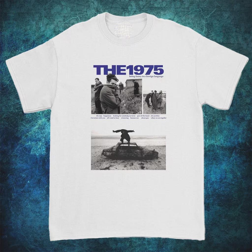 The 1975 Band Music For Lovers White T-Shirt Cotton Full Size