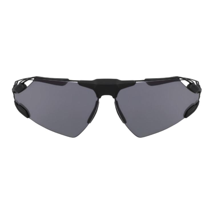Nike Spliced Design Titanium Irregular Shape Sunglasses Men sunglasses Black NIKEZEUSEDGEPEV24032010 76,Black