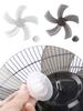 12 Inch Household Plastic Fan Blade Five Leaves With Nut Cover For Pedestal Replacement Part For 12"/280mm Stand Fan Or Desk Fan
