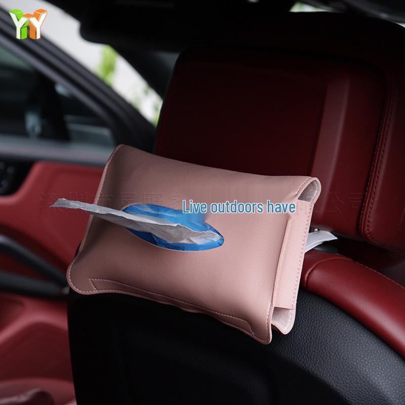 Leather Car Tissue Holder for Sun Visor