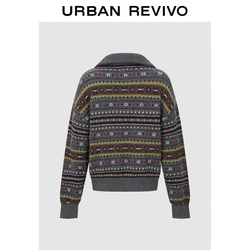 

UR Women s Retro Fair Isle Jacquard Knit Sweater L