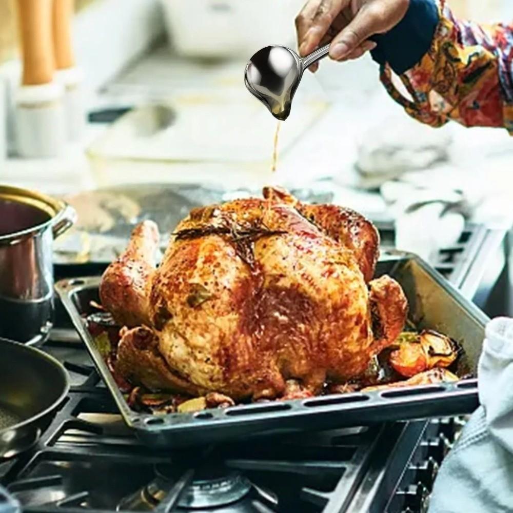 Duckbill Shape Stainless Steel Soup Spoon Mirror Polishing Serving Spoon for 2pcs Home Kitchen