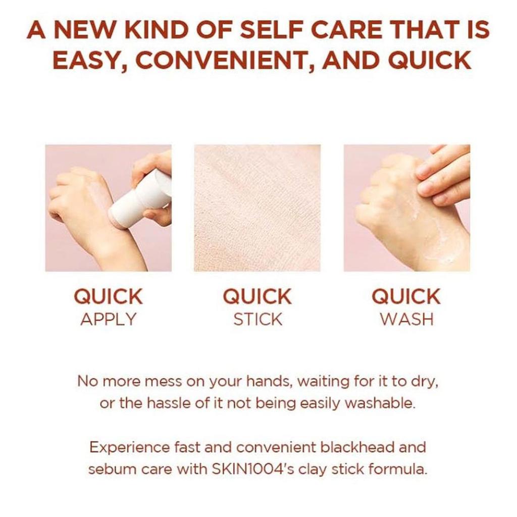 Skin1004 Masca cu Argilă Stick Poremizing Quick Centella Madagascar 27g, Curățare Profundă, Controlul Sebumului, Calmantă, Portabilă, K-Beauty, Machiaj Coreean