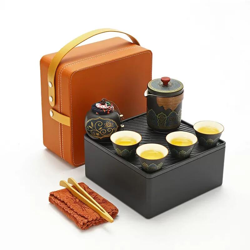 Nordic Portable Ceramic Travel Tea Set