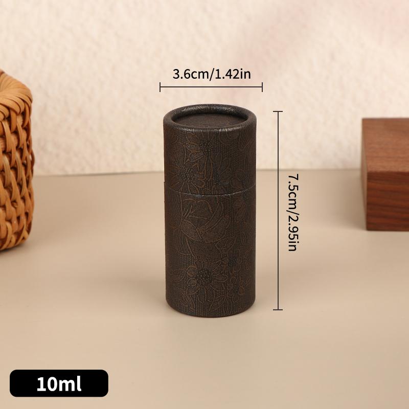 Universal Cylindrical Gift Box - 1Pcs Kraft Paper Container for Essential Oil Bottles & Tea - Eco-Friendly Packaging Solution