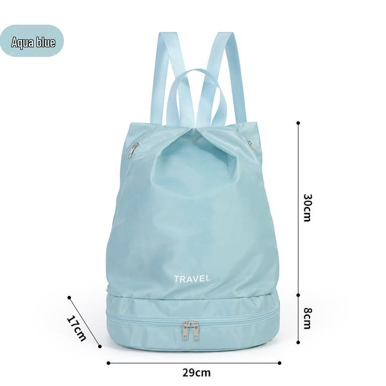 Women's Large Capacity Gym and Swim Bag - Drawstring, Dry/Wet Separation, for Short Trips and Sports