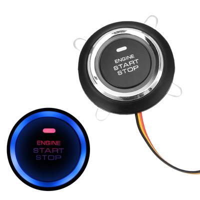 12V Style de voiture Auto Voiture Moteur Démarrage Arrêt Bouton Poussoir Auto Remplacement Universel Entrée Allumage Démarreur Interrupteur Sans clé