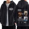 Band Morat Yem World Tour Merch  Print Zipper Hoodie Men Women Fashion Sweatshirts Winter Loose Casual Hip-hop Zip Up Jacket
