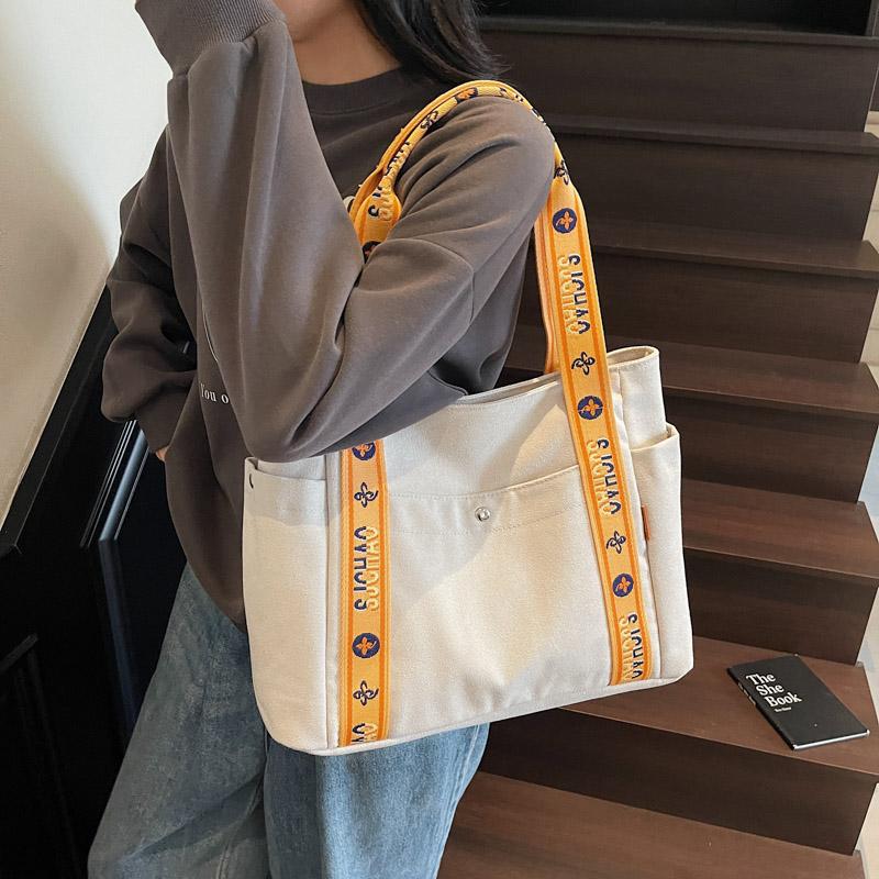 Casual Fashion Large Capacity Tote Bag Simple Travel Bag Women Large Shoulder Bag  Tote Handbag