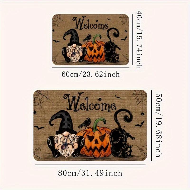Halloween Rug Dark Pumpkin Doormat Outdoor Carpet Rug For Bedroom Living Room Rug Floor Mat Home Decoration Welcome Mat