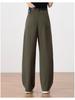 Women's High-Waisted Lyocell Tencel Wide-Leg Pants - Autumn 2025