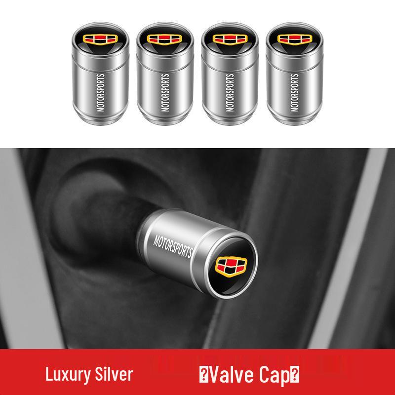 

Geely Car Tire Valve Stem Caps for Emgrand, Xingyue L, Boyue Pro, Borui, and Vision Models