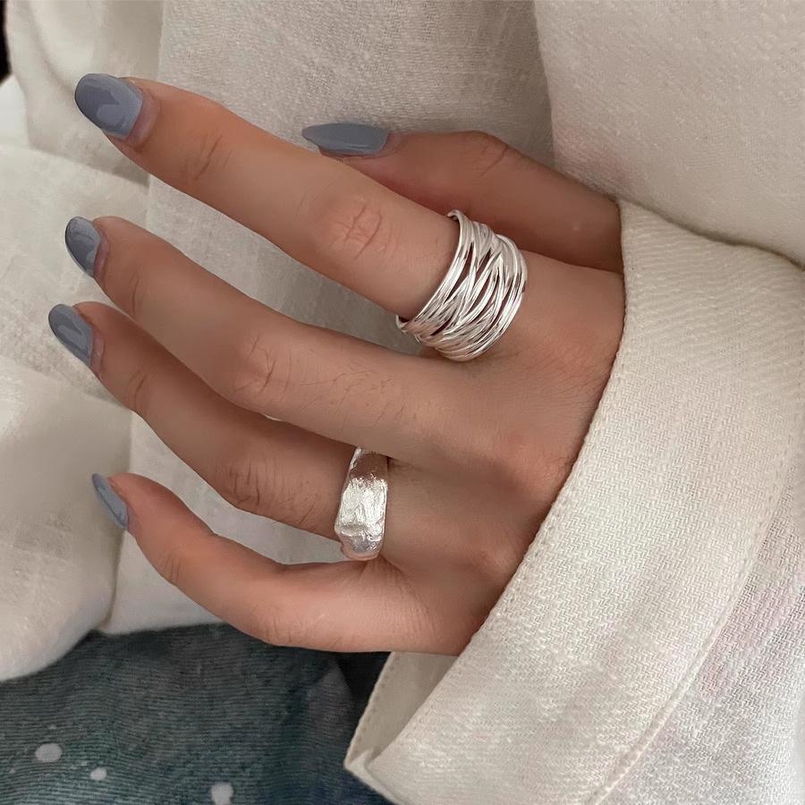 Vintage Korean Trendy Multilayered Wire Wrapped Ring For Women Perfect For Hip Hop Style