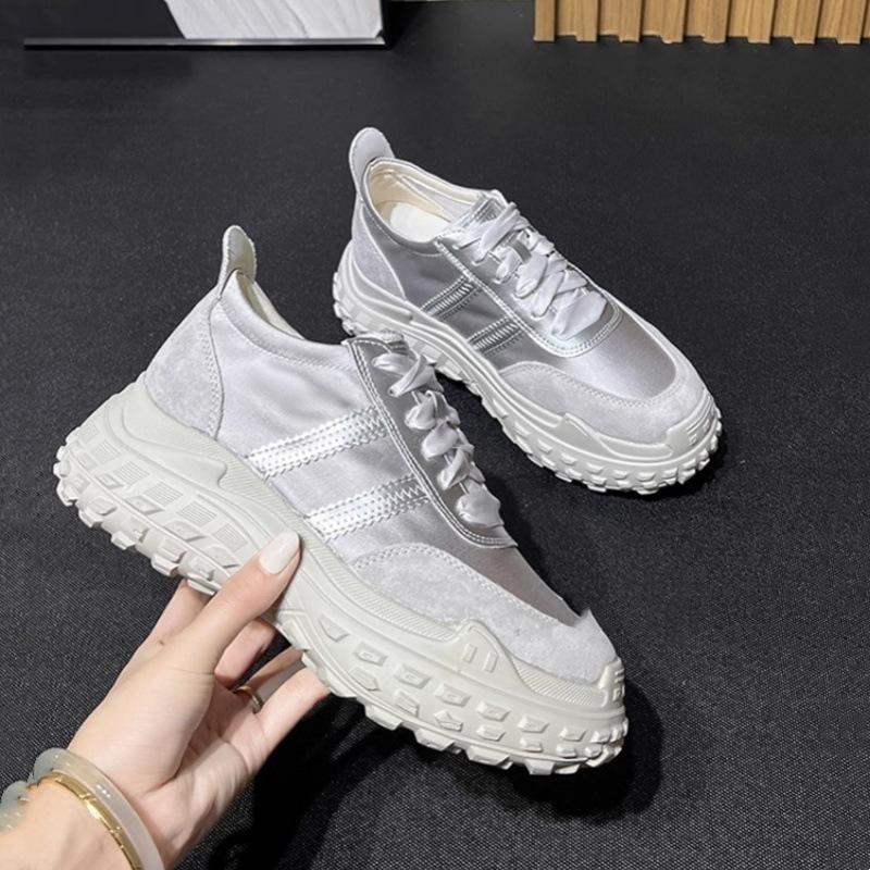 

Women s new summer leather thick-soled small inner height increase women s shoes sports and leisure shoes single shoes 40