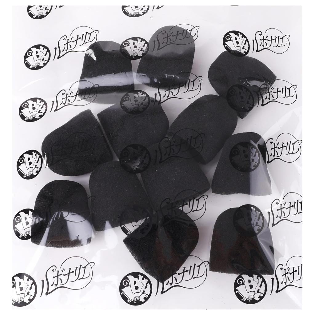 Rubonarie Microphone Sponge Windscreen for Karaoke Dynamic Microphones, Set of 12 (Black)
