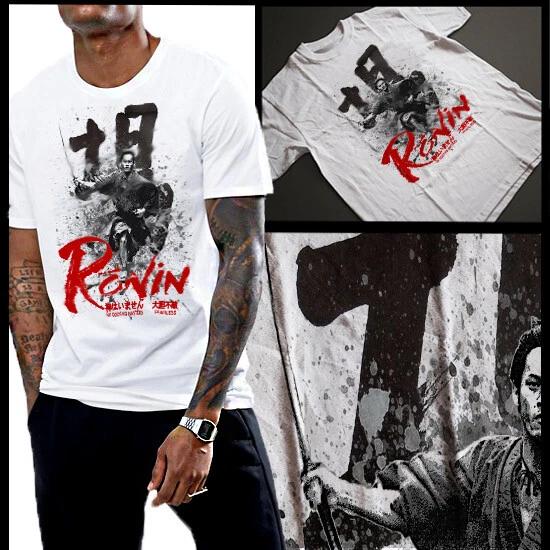 Japanese Samurai Running Into Battle T-Shirt Bushido Code Warrior Cotton Tee 3XL