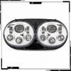 Harley Road Glide 5.75" 90W LED Dual Headlight for Non-destructive Modification