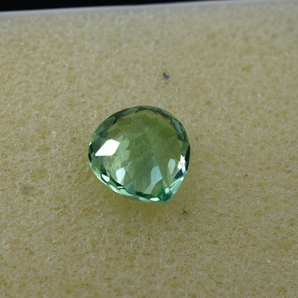4.20 Ct Natural Bluish Green Sapphire Pear Stunning Montana Certified Gemstone