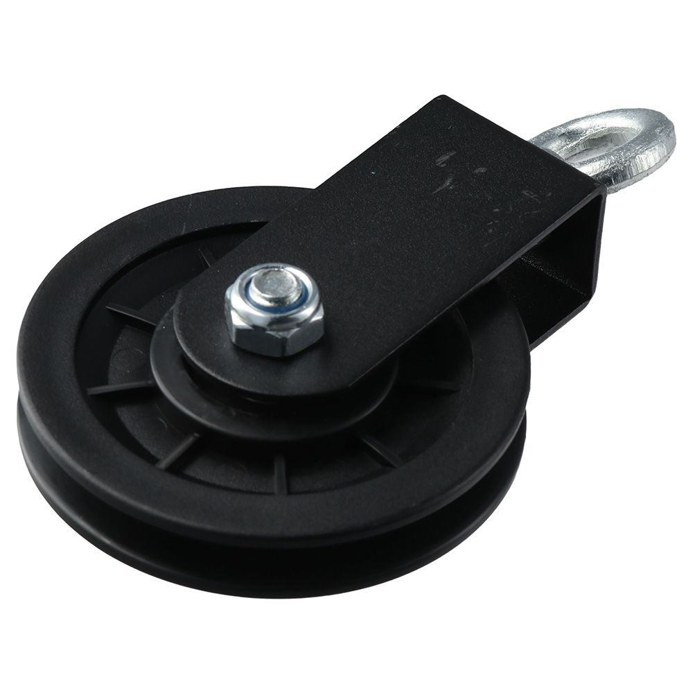 

Silence Smooth Black Pulley Block Aluminum Alloy Pulley System Cable Pulley Clothes Line 19.5mm