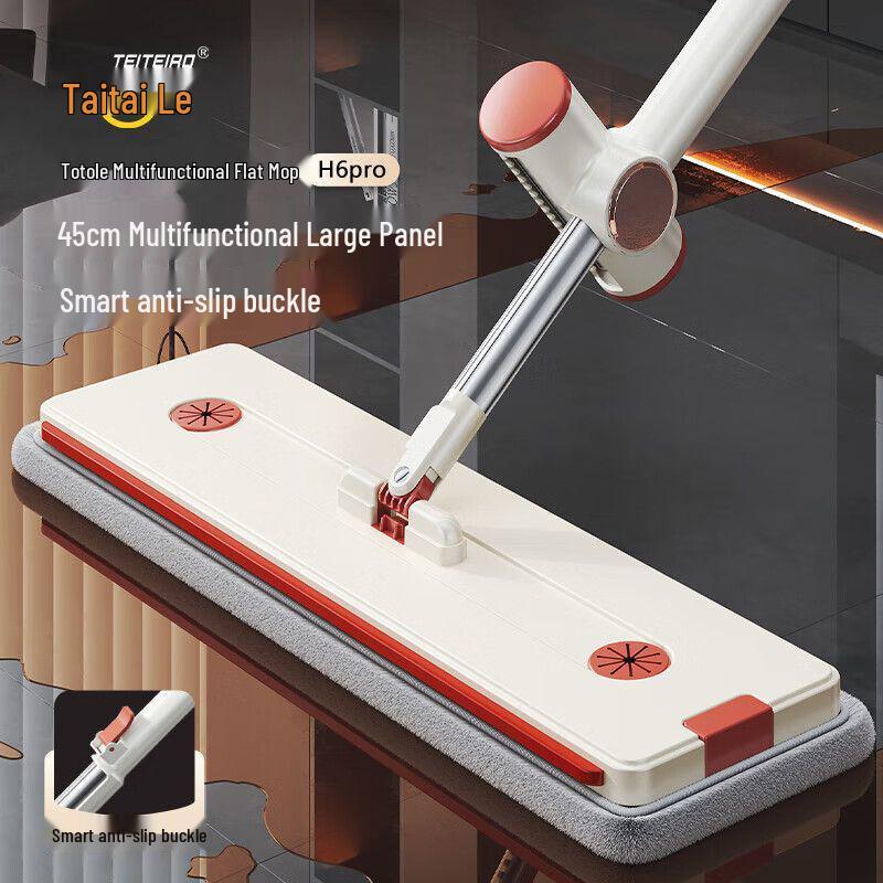 2025 Hands-Free Thickened Flat Mop - Effortless Wet & Dry Cleaning with High Water Absorption