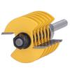 Finger Joint Router Bit Router Bit 8mm Shank 2 Teeth Adjustable 46mm Cutter Head Cutting Tool for Woodworking Router Bit Tool
