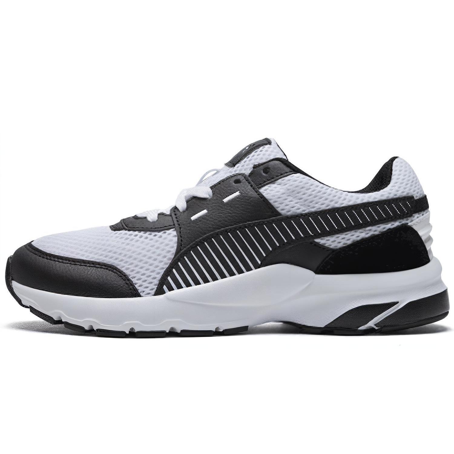 PUMA Future Runner Premium Black White Men s 369502-04 EU 35.5