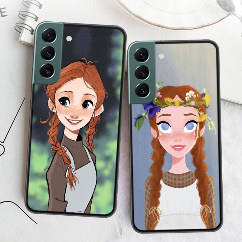 A-Anne of Green Gables Anne Shirley Phone Case For Samsung S25 Edge S24 FE Galaxy S22 Ultra S21 Plus S20 S23 S10 Plus Cover Sili