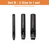 WUTA Set Quadratisches Loch Lederhandwerk Ende Stahlband Quadratisches Loch Lederhandwerk DIY Locher 3-teiliger Stempel, Stempel, Stempel, Werkzeug, (66 mm + 1212 mm +