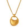 Elegant Saddle Shape Geometric Pendant Necklace