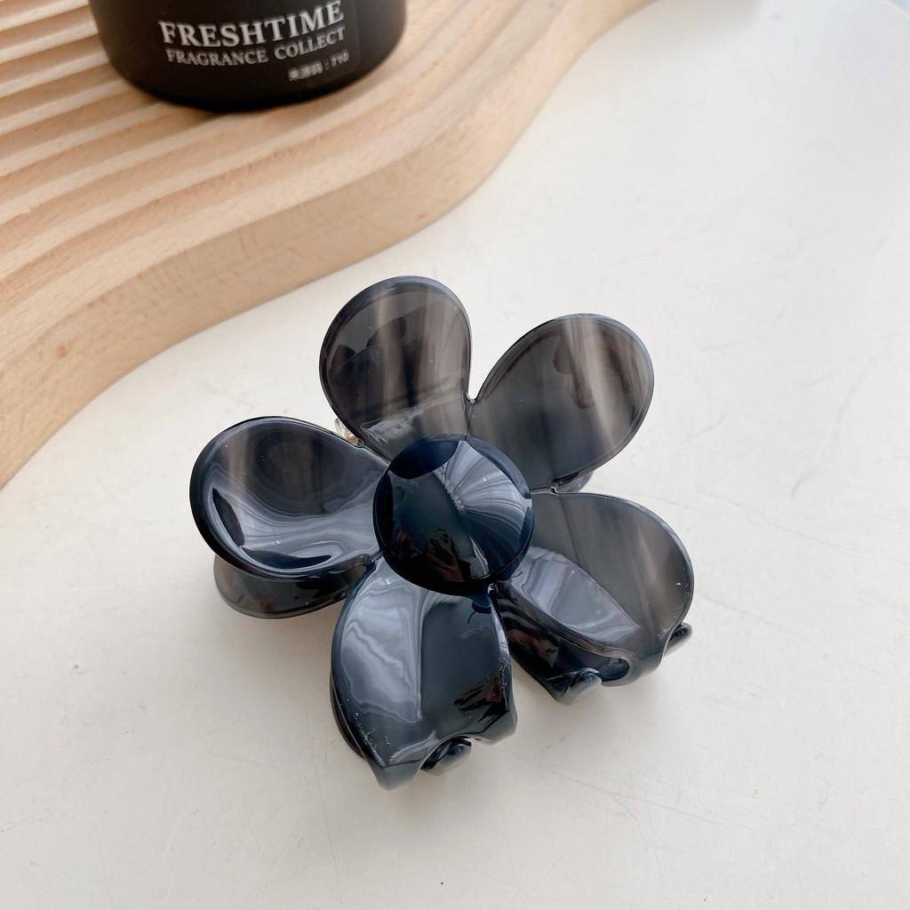 Elegant Korean Style Floral Hair Claw Clip Handmade Acetate Accessory For Women
