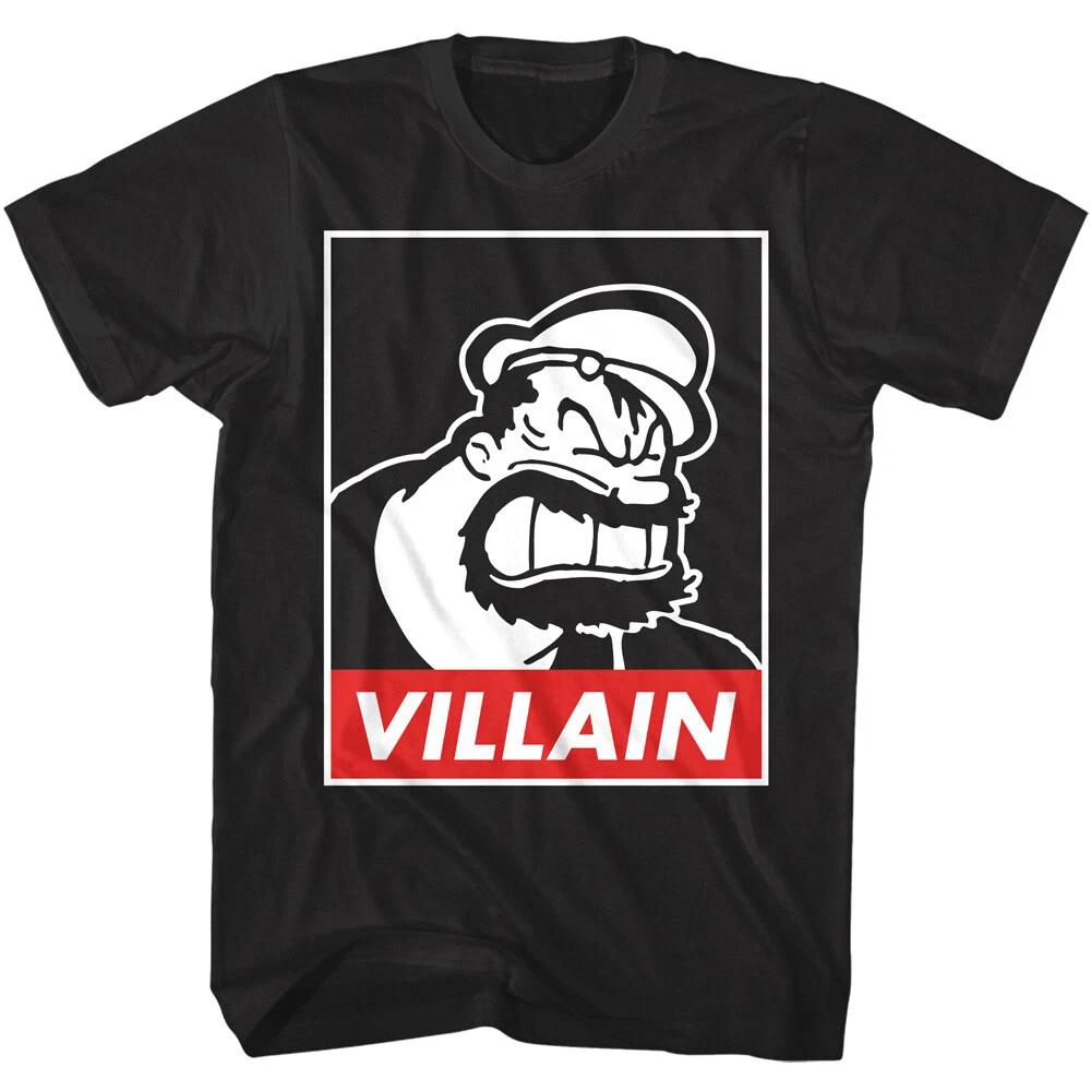Popeye Brutus the Villain Men s T Shirt Bluto Terrible Bully Vintage Cartoon Bad 2XL