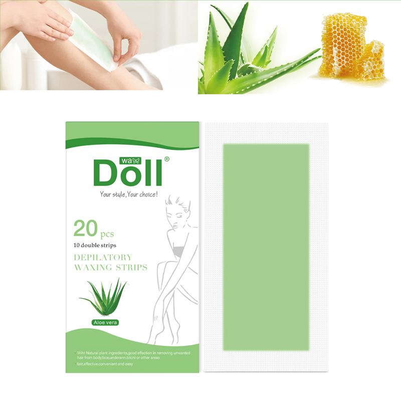 Professional Hair Removal Wax Strips For Summer Depilation Double Sided Cold Wax Paper For Leg Body Face Useful