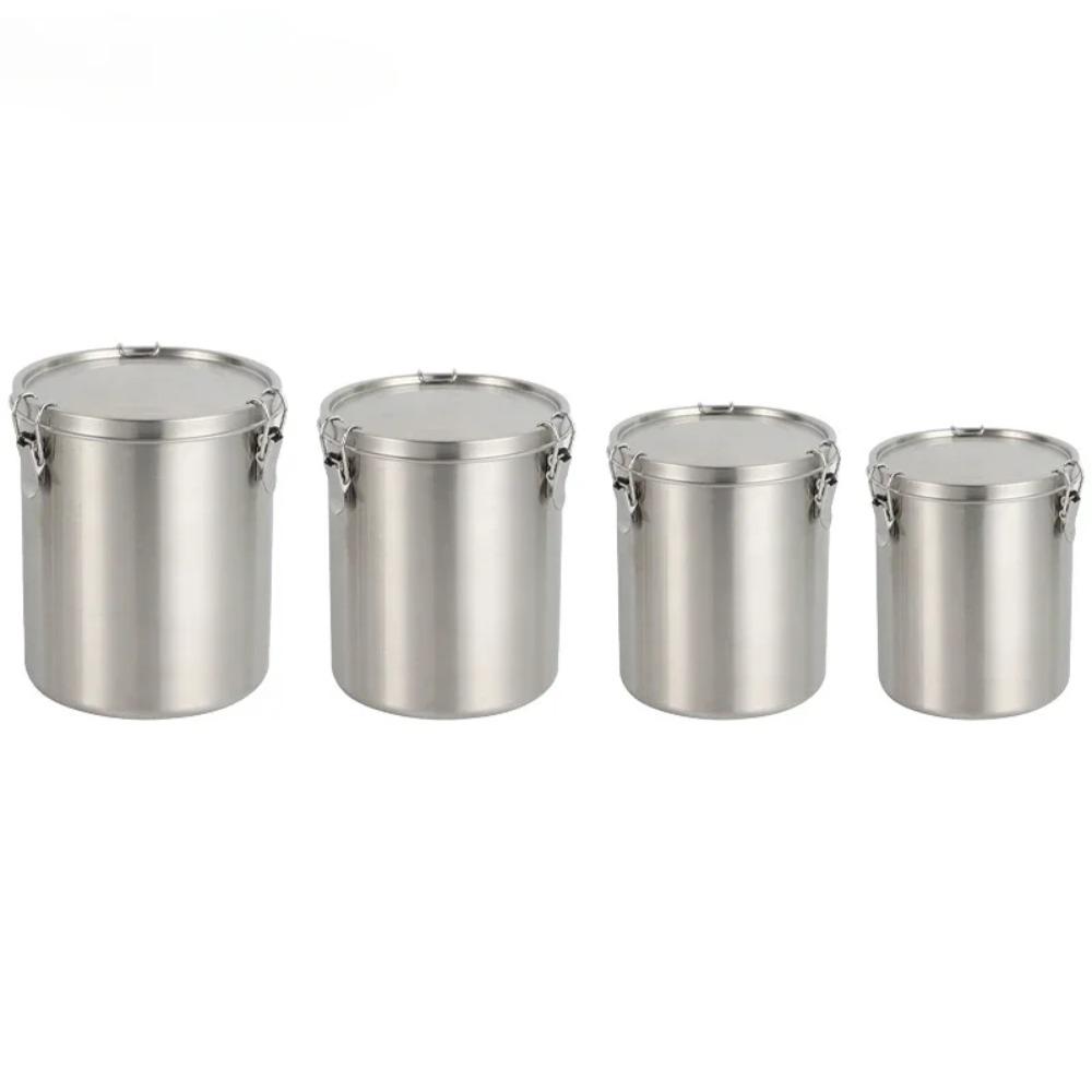 520/1000/1600/2500ml Stainless Steel Storage Tank Leak-Proof Grains Sealed Bucket  Cereal