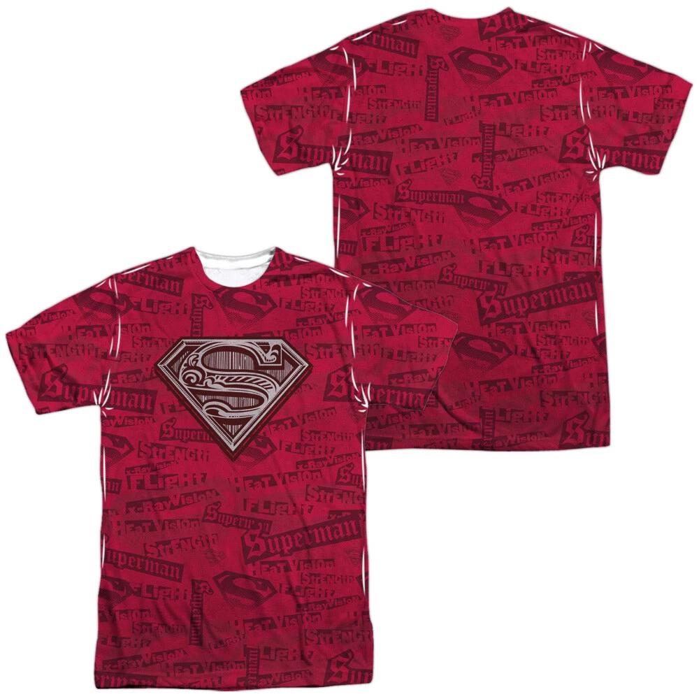 Superman  Super Powers  Dye Sublimation T-Shirt 3XL