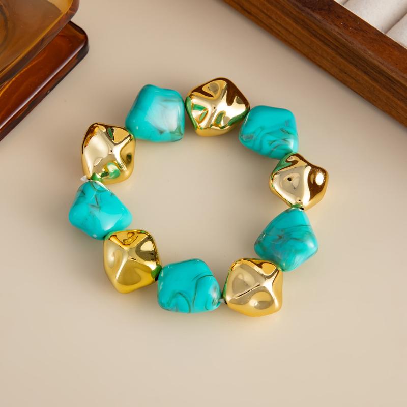 Irregular Beaded Bracelets For Women Multicolor Bohemia Geometric Handmade Bangles Couple Jewelry Gift