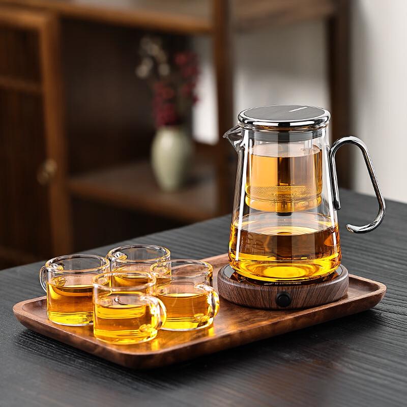 Diller Heat-Resistant Glass Teapot Set with Infuser