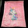 Unicorn Blanket Children's Warm Fleece Throw 130X150