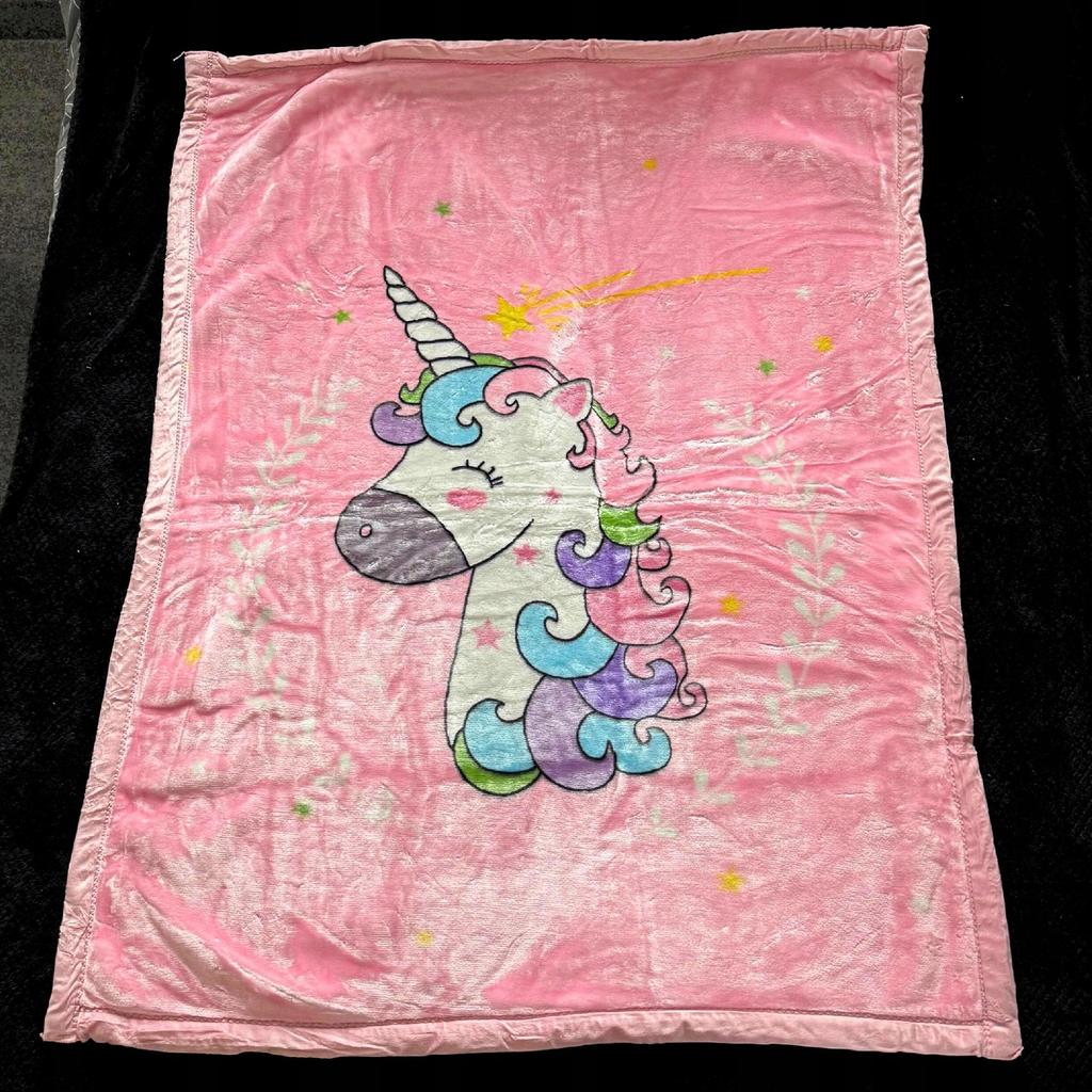 Unicorn Blanket Children's Warm Fleece Throw 130X150