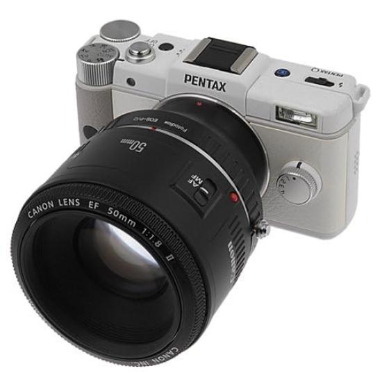 Fotodiox Lens Mount Adapter for Canon EOS Lenses to Pentax Q Series Fits Pentax Q Mirrorless EOS and Lenses Cameras, Cameras, EF, EF-S