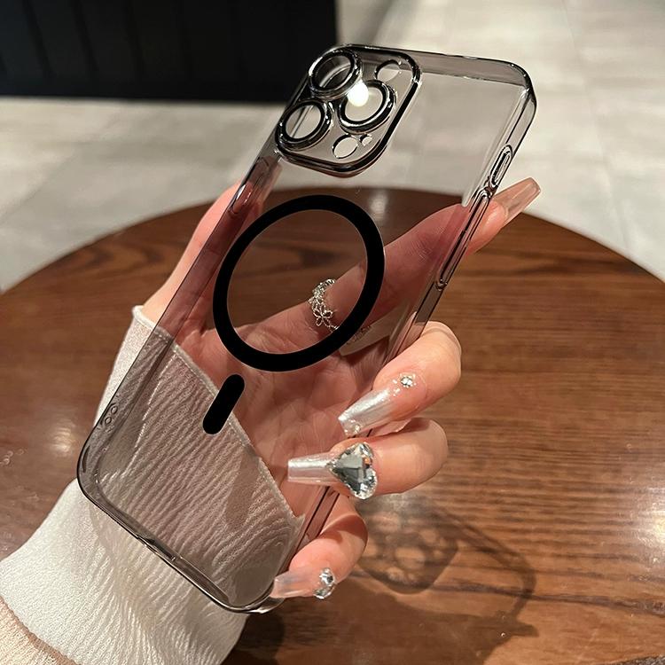 

Ultra Thin Transparent For Magsafe Wireless Charge Magnetic Case for iPhone 16 15 14 Plus 13 12 11 Pro Max Hard Shockproof Cover For iPhone 14