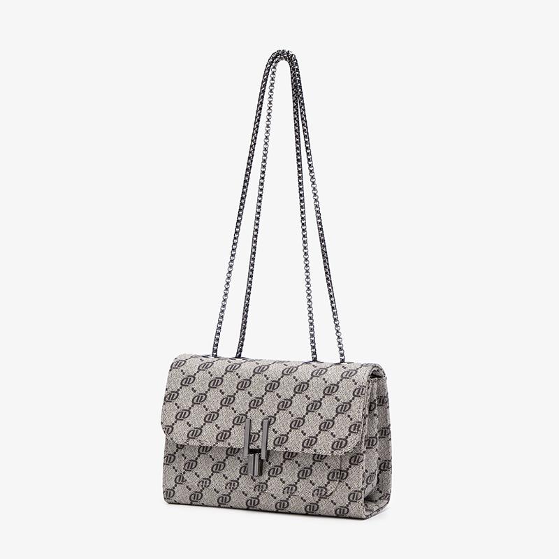 Korean Printed Small Square Bag New Small Bag Korean Fashion Retro Small Bag Personalized Commuting Small Square Bag Trendy Shoulder Bag