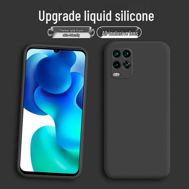 

KEKLLE Xiaomi Liquid Silicone Phone Case with Full-Coverage Lens Protection Xiaomi 10 Youth Edition