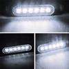 12V 24V Red Yellow White 6 LED Side Marker Warning Lights Signal Light Clearance Fog Lamp For Truck Trailer Caravans Boat RV Car