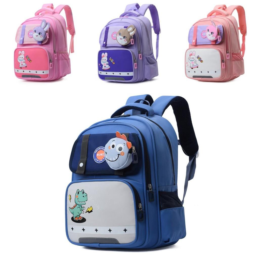 Stylish Cartoon Animal School Backpack For Kids With Extra Lightweight Comfort