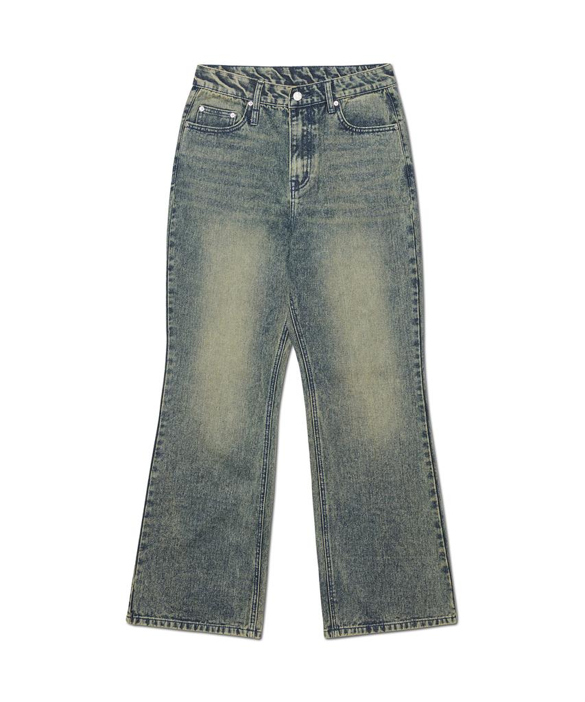 Nomaenyueol Soft Flare Denim Pants - Washed Blue