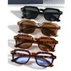 1 Pair of Square Fashion Glasses, European and American Ins Style Vintage Street Snap Daily Wear Glasses