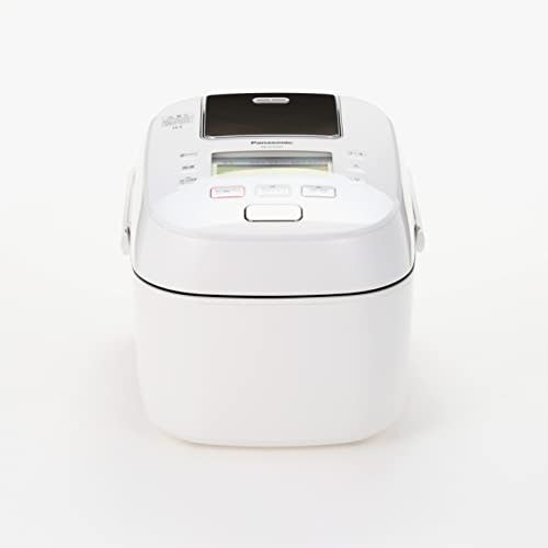 Panasonic Rice Cooker 5.5 Cups Large Firepower Odori Cooker Steam & Full Heat Generation 6 Stage IH Type White SR-STS101-W
